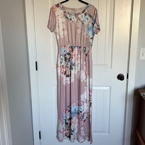 Dusty Pink Maxi Dress